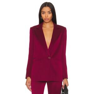 Alice + Olivia Bordeaux Denny Boyfriend Blazer Size 4